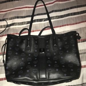 Black MCM Hand Bag WITH Clutch